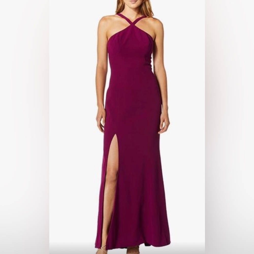 NWOT Dress The Population Brianna Mermaid Halter Gown S